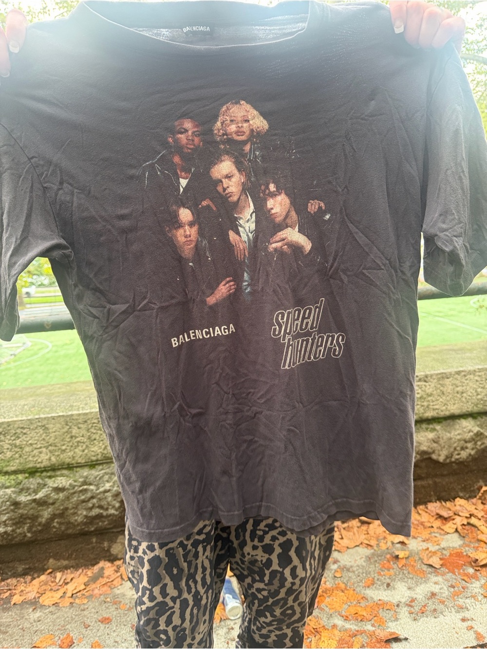 Balenciaga Black 'Speed Hunters' Band Photo Short Sleeve Tee